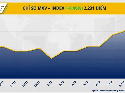 Thị trường năng lượng ‘rực xanh’ kéo chỉ số MXV-Index tăng tiếp