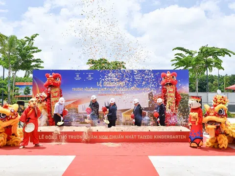 Chính thức động thổ trường mầm non Taiyou Kindergarten, hoàn thiện không gian sống chuẩn Nhật tại Cát Tường Park House